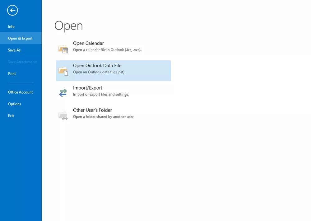 import files into ms outlook