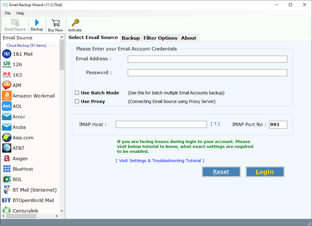 cPanel email migration tool