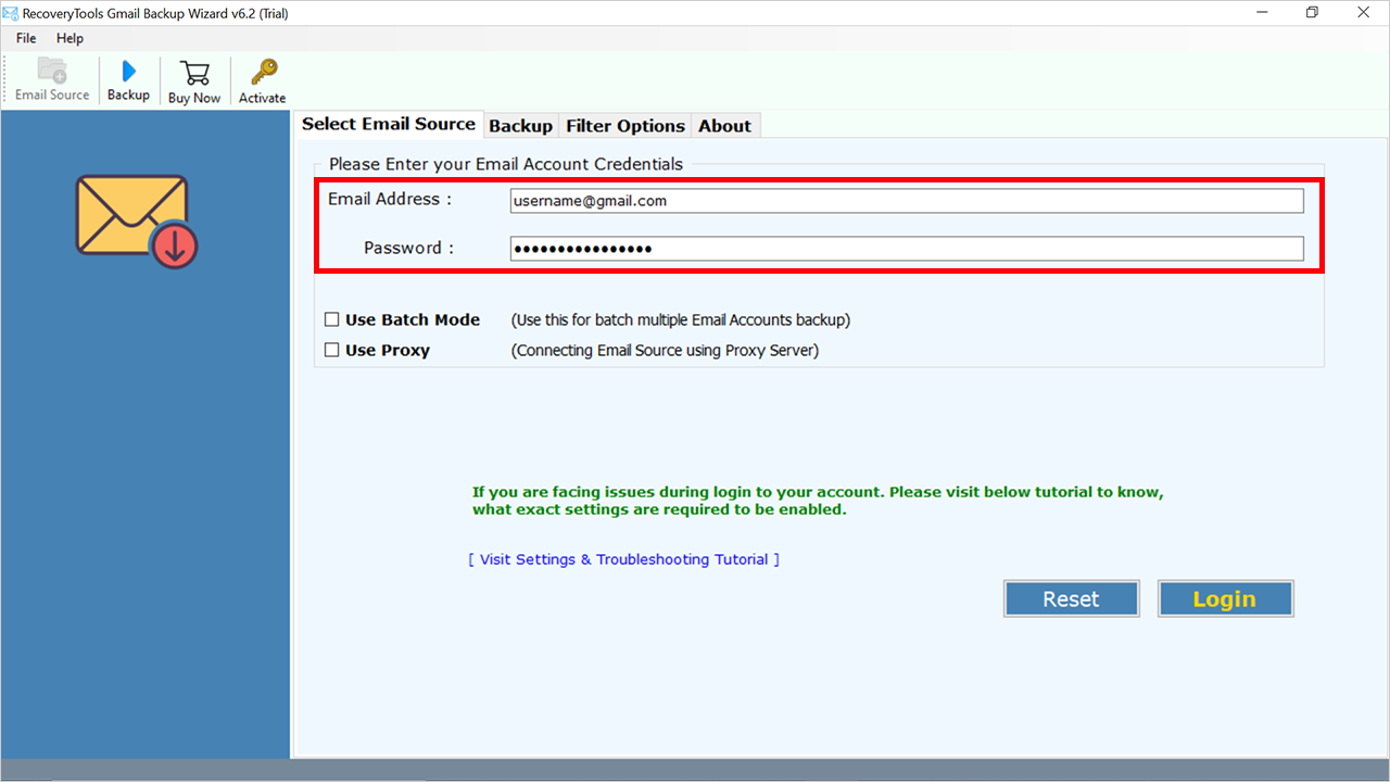 login details of your Gmail