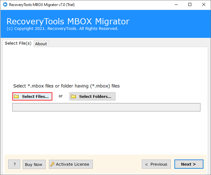 needed MBOX folders