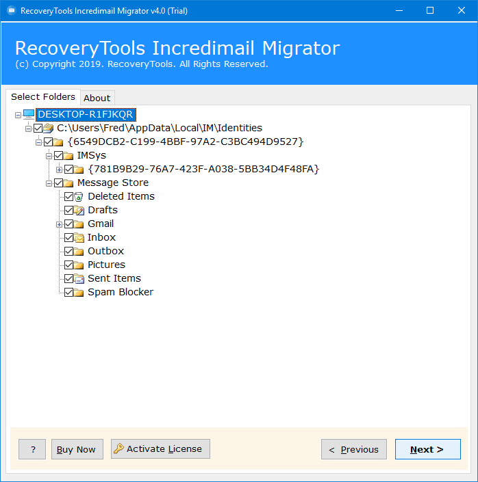 backup incredimail 2.5 manually